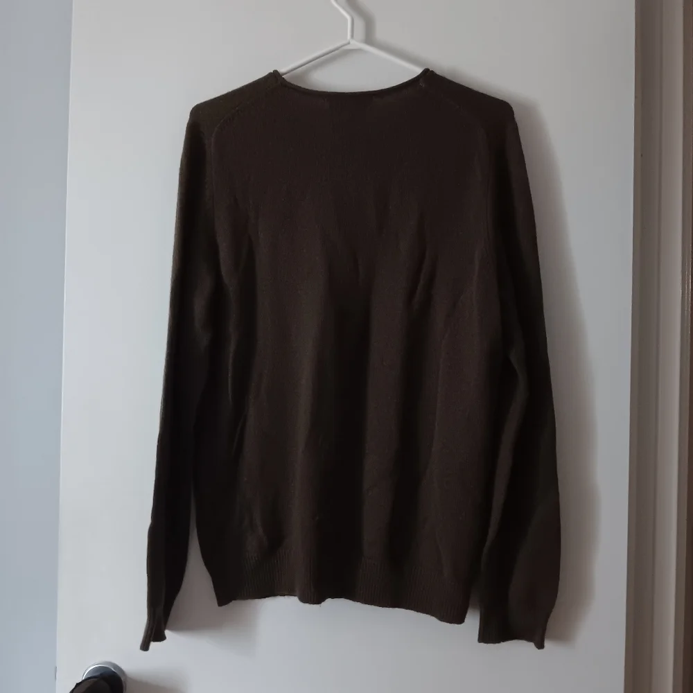 VINCE Brown Camel Hair + Wool Crew Oversized Sweater M - Picture 4 of 5